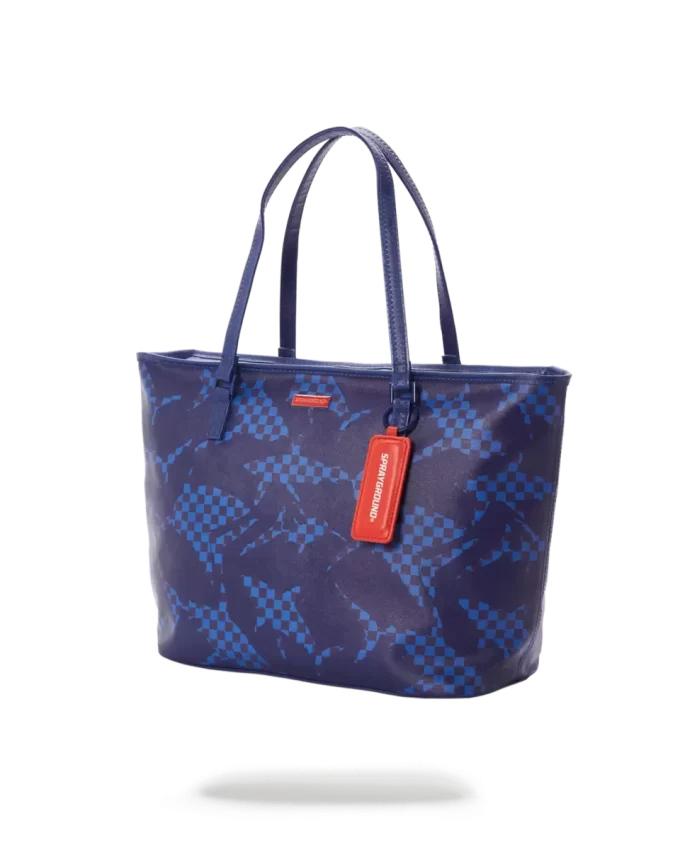 SHARK CHECK (BLAU) TOTE