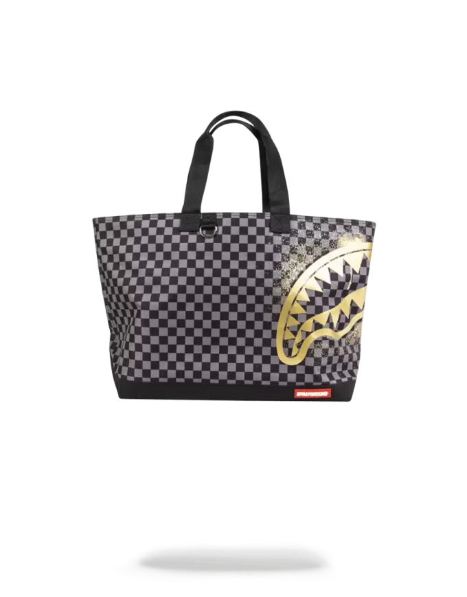 SHARKS IN PARIS GOLD STENCIL TOTE SHARKS IN PARIS GOLD STENCIL TOTE