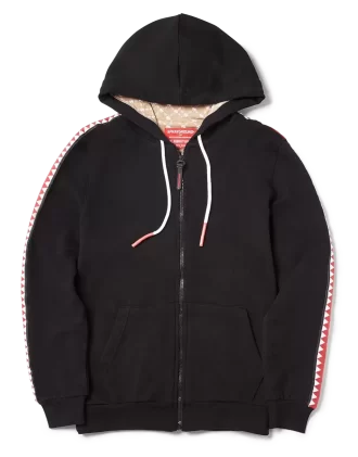 SHARKTRACK SPUCCI ZIPUP HOODIE (SCHWARZ)