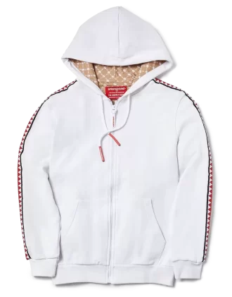 SHARKTRACK SPUCCI ZIPUP HOODIE (WEISS)