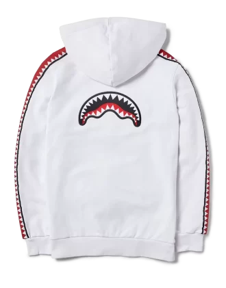 SHARKTRACK SPUCCI ZIPUP HOODIE (WEISS)