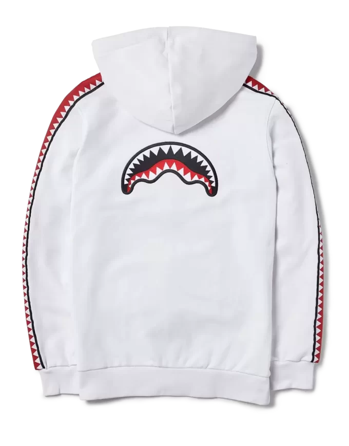 SHARKTRACK SPUCCI ZIPUP HOODIE (WEISS)
