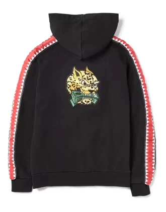 SHARKTRACK TIGER MONEY ZIPUP HOODIE (SCHWARZ)
