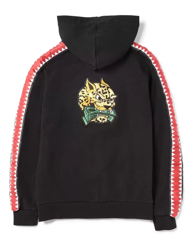 SHARKTRACK TIGER MONEY ZIPUP HOODIE (SCHWARZ)