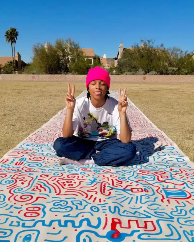 SHEREEN JENKINS LEINWAND-RUCKSACK 1 von 18 AUSGESCHNITTEN AUS GROSSEM LEINWANDBILD