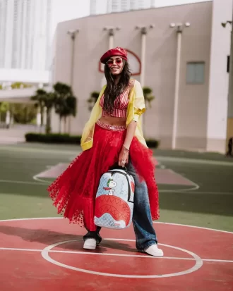 SNOOPY PILOT SHARK DLXSV RUCKSACK