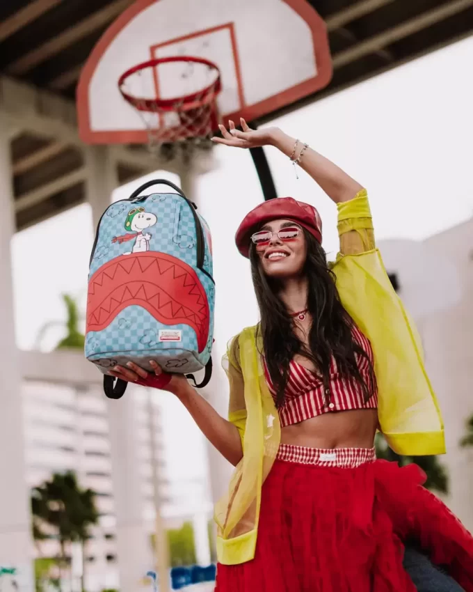 SNOOPY PILOT SHARK DLXSV RUCKSACK