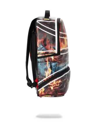 SPALDING X SPRAYGROUND FIRE MONEY BACKPACK