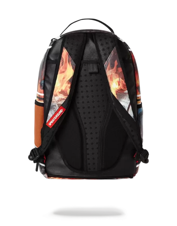 SPALDING X SPRAYGROUND FIRE MONEY BACKPACK
