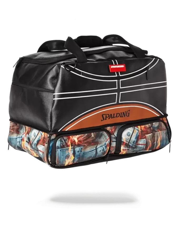 SPALDING X SPRAYGROUND FIRE MONEY SNEAKER DUFFEL