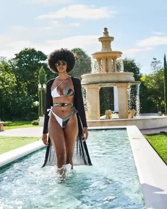 Split Bite Bikini-Oberteil