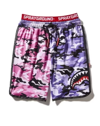 Split Camo Corto Badehose