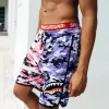 Split Camo Corto Badehose