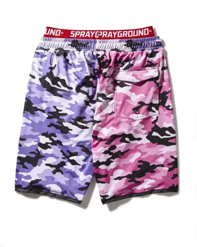 Split Camo Corto Badehose