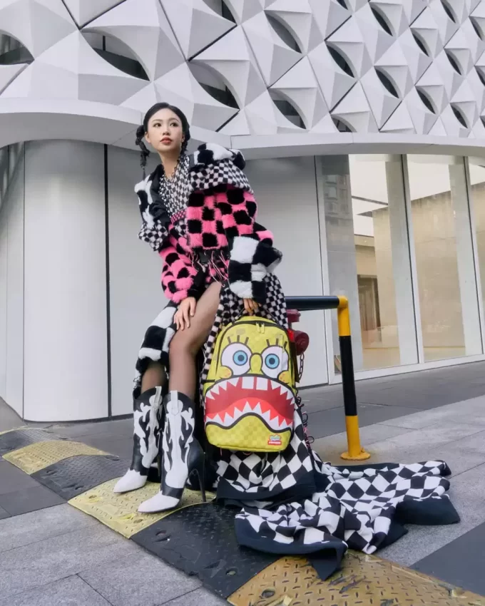 SpongeBob Square Check Flex Deluxe Rucksack