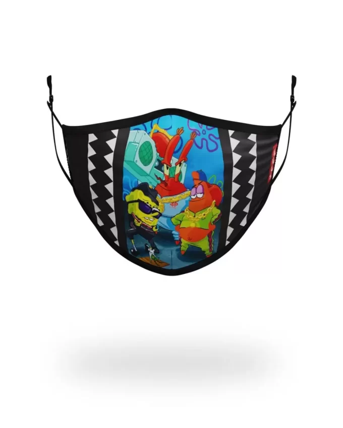 SpongeBob-Trainingsanzug für Erwachsene, eng anliegende Gesichtsmaske SpongeBob-Trainingsanzug für Erwachsene, eng anliegende Gesichtsmaske