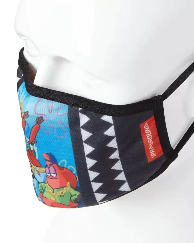 SpongeBob-Trainingsanzug für Erwachsene, eng anliegende Gesichtsmaske SpongeBob-Trainingsanzug für Erwachsene, eng anliegende Gesichtsmaske