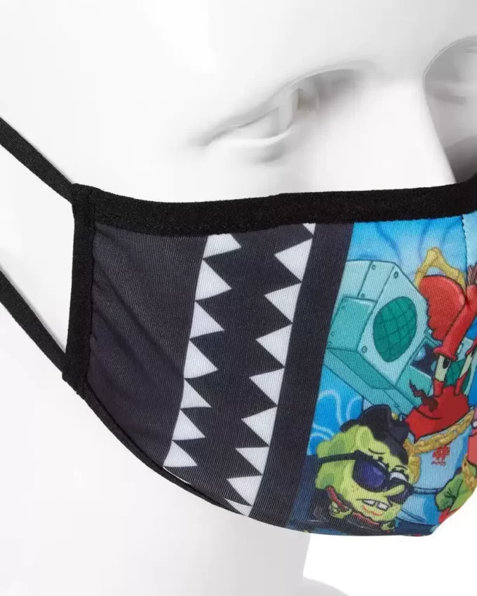 SpongeBob-Trainingsanzug für Erwachsene, eng anliegende Gesichtsmaske SpongeBob-Trainingsanzug für Erwachsene, eng anliegende Gesichtsmaske