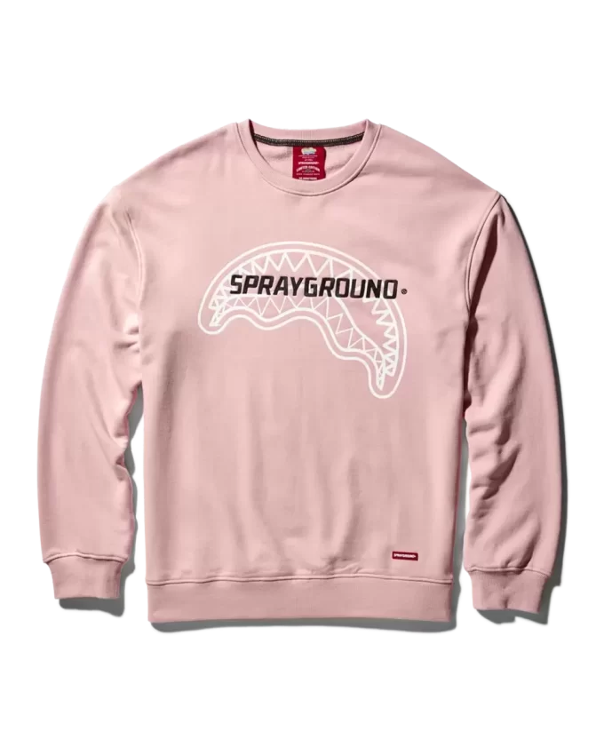 SPRAYGROUND PULLOVER CREW NECK SWEATSHIRT (PINK)