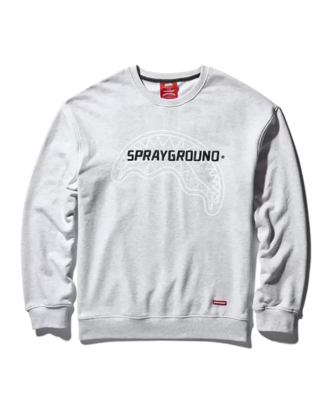 SPRAYGROUND Pullover-Sweatshirt mit Rundhalsausschnitt (Hellgrau)