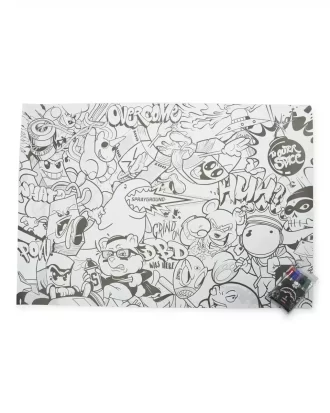 SPRAYGROUND RIESIGES MALPOSTER 39″x27″ & INKLUSIVE FARBEN