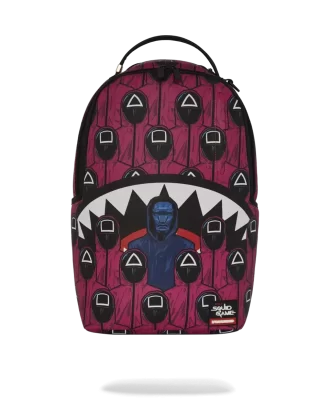 SQUID GAME COLLAB FRONT MAN & PINK GUARD SHARKS RUCKSACK