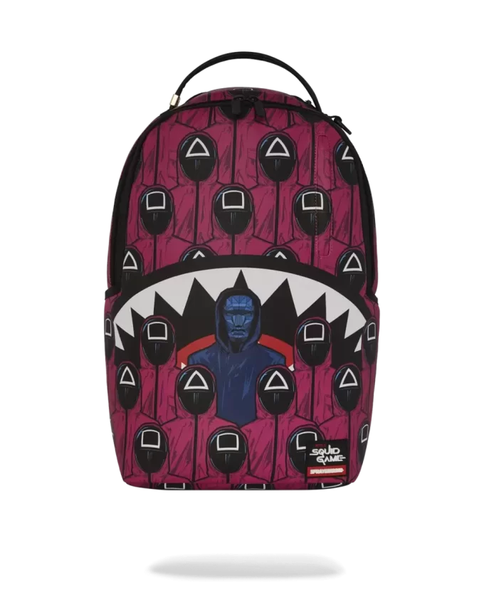 SQUID GAME COLLAB FRONT MAN & PINK GUARD SHARKS RUCKSACK
