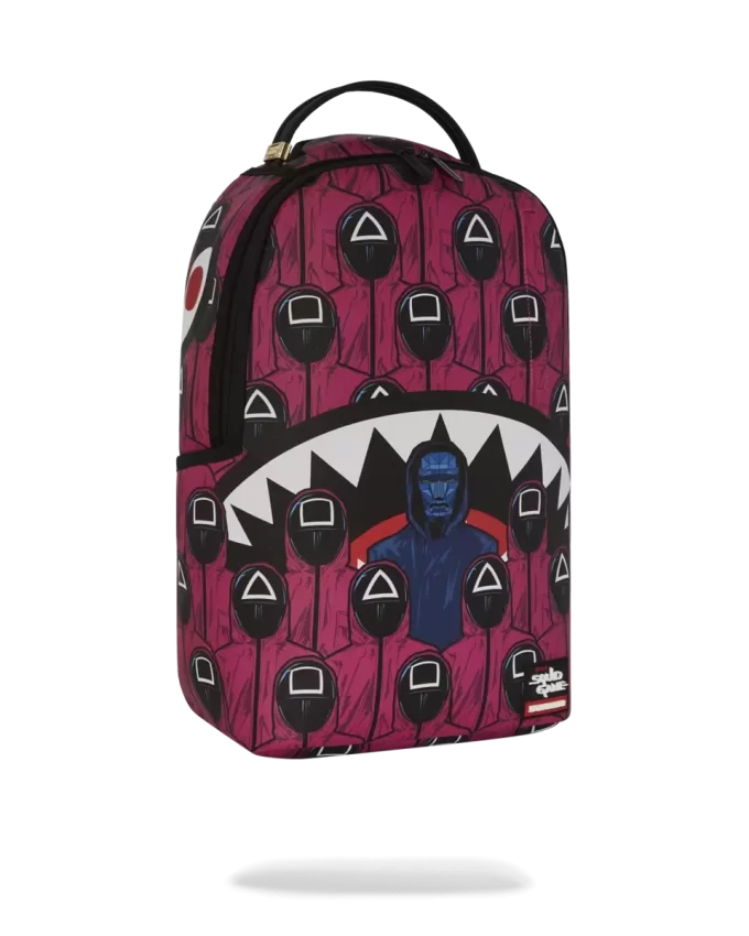 SQUID GAME COLLAB FRONT MAN & PINK GUARD SHARKS RUCKSACK