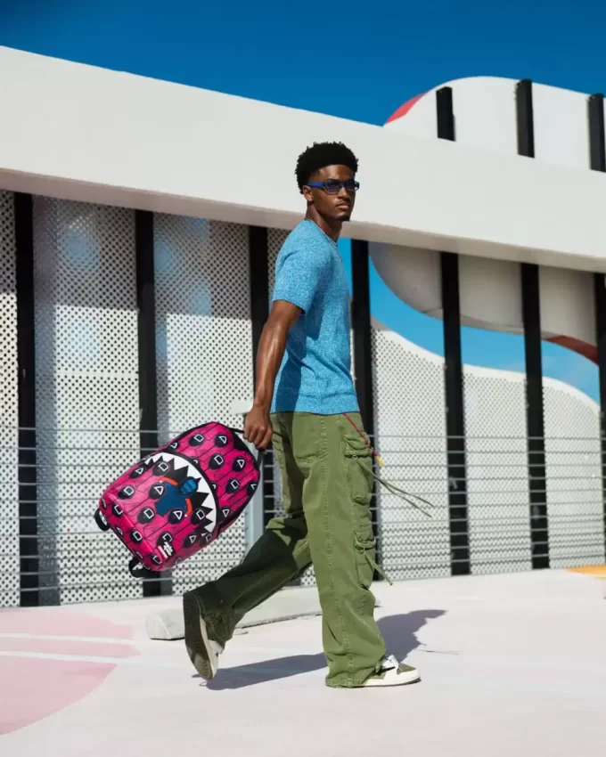 SQUID GAME COLLAB FRONT MAN & PINK GUARD SHARKS RUCKSACK