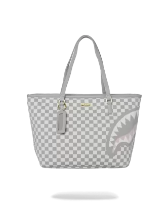 Strickhaie in Paris in Creme Tragetasche