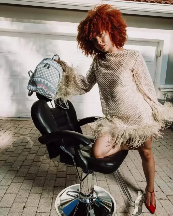 Strickhaie in Paris in Creme Wilder Rucksack