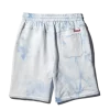 STRICKSHORTS MIT BATIK-DRUCK (BLAU)