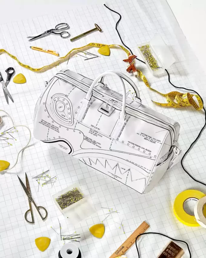 TECHNISCHER SCHNITT & SHARK-DUFFLE