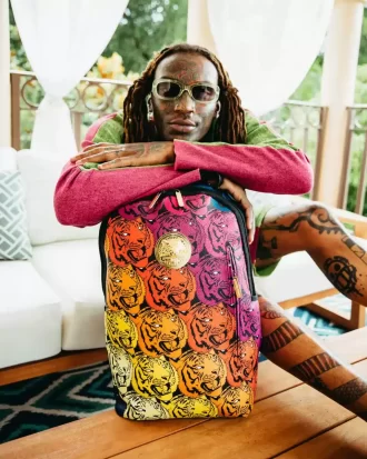 TIGER ROAR GOLDVERGOLDETER RUCKSACK