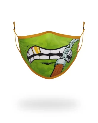 TMNT-GESICHTSMASKE FÜR ERWACHSENE: MICHELANGELO SHARK, FORMANGEPASSEND TMNT-GESICHTSMASKE FÜR ERWACHSENE: MICHELANGELO SHARK, FORMANGEPASSEND