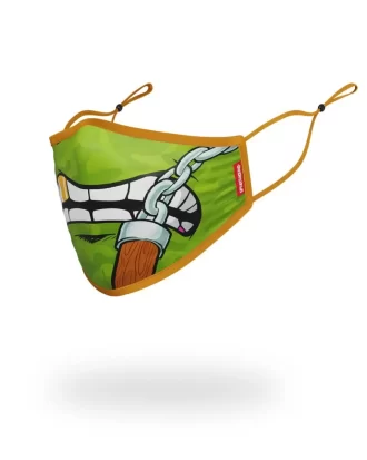 TMNT-GESICHTSMASKE FÜR ERWACHSENE: MICHELANGELO SHARK, FORMANGEPASSEND TMNT-GESICHTSMASKE FÜR ERWACHSENE: MICHELANGELO SHARK, FORMANGEPASSEND