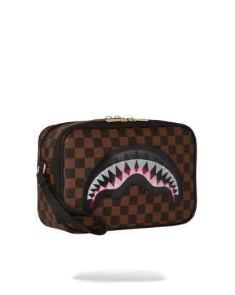 Toilettenbeutel mit lentikulärer Wirkung und Ziegelsteinmuster