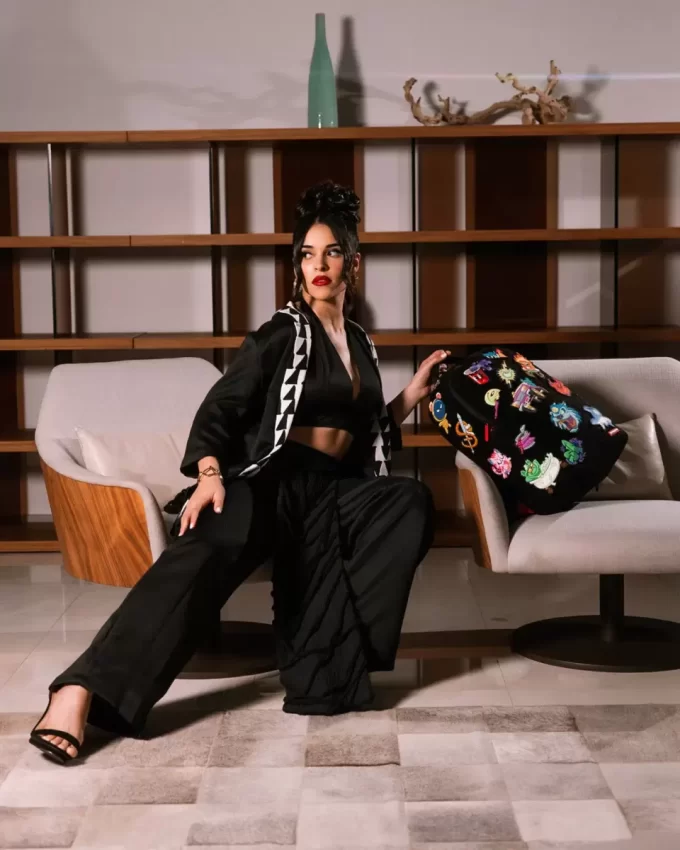 TRANCE PARTY PATCHES RUCKSACK (23 MIT KLETTVERSCHLUSS ABNEHMBARE PATCHES)