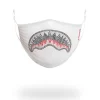 TRINITY DIAMOND SHARK (WHT) POLYESTER-GESICHTSMASKE TRINITY DIAMOND SHARK (WHT) POLYESTER-GESICHTSMASKE