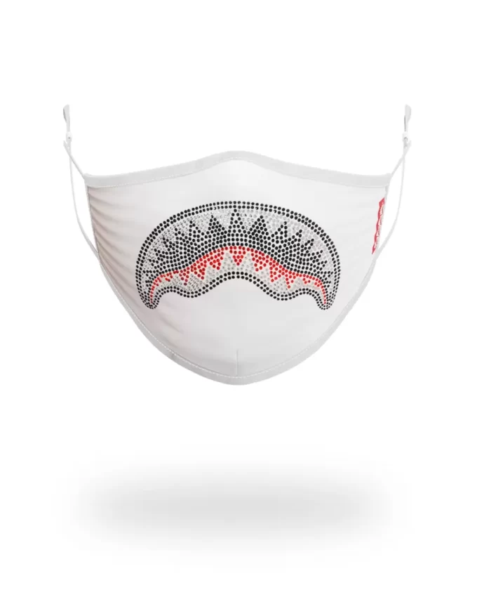 TRINITY DIAMOND SHARK (WHT) POLYESTER-GESICHTSMASKE TRINITY DIAMOND SHARK (WHT) POLYESTER-GESICHTSMASKE