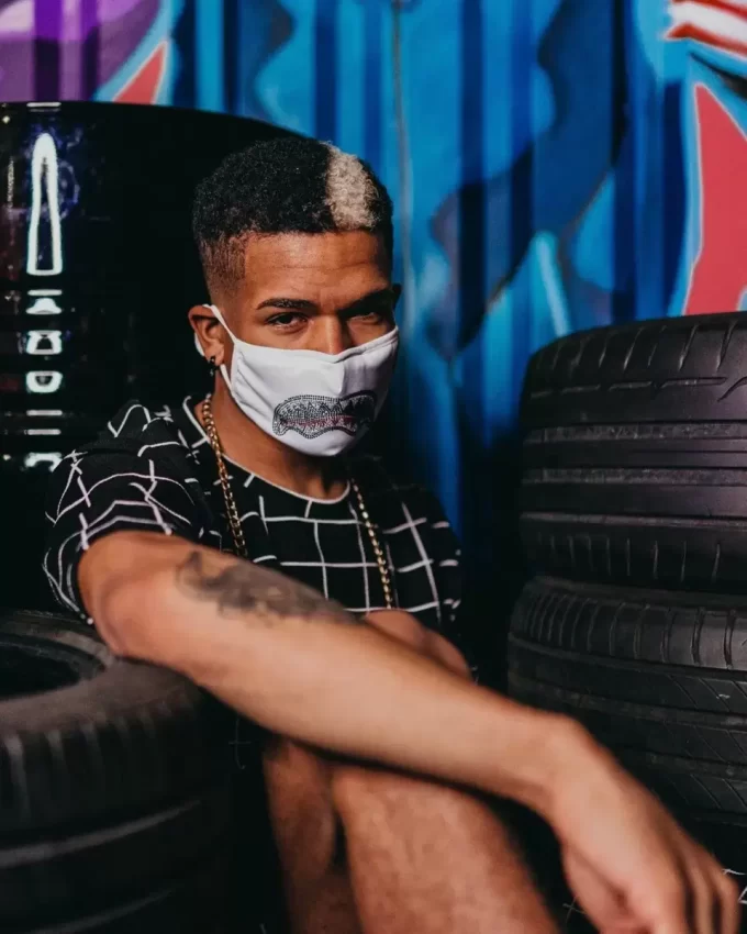 TRINITY DIAMOND SHARK (WHT) POLYESTER-GESICHTSMASKE TRINITY DIAMOND SHARK (WHT) POLYESTER-GESICHTSMASKE