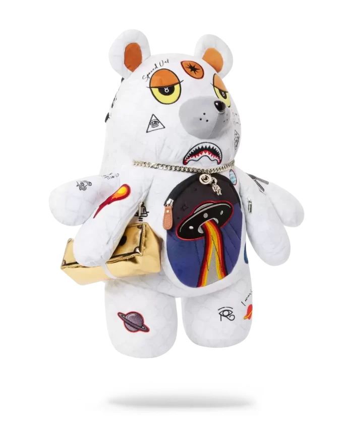 UFO-ABGESCHOSSENER GELDBÄR-TEDDYBÄR-RUCKSACK