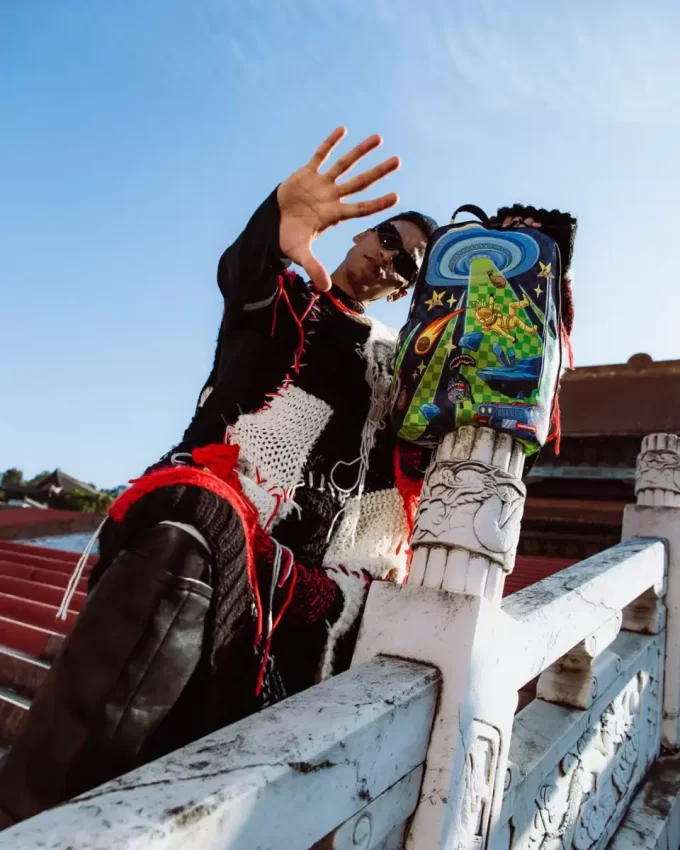 Weltraumverzerrter Rucksack Weltraumverzerrter Rucksack